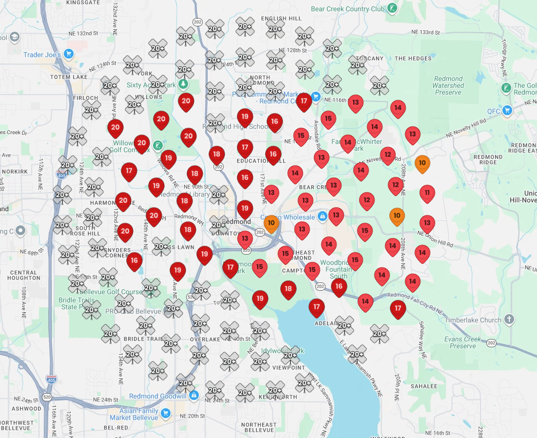 Redmond Washington medical clinic ranking before SEO optimization for family doctor