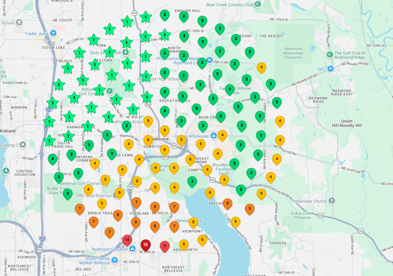 Redmond Washington medical clinic ranking after SEO optimization for family doctor