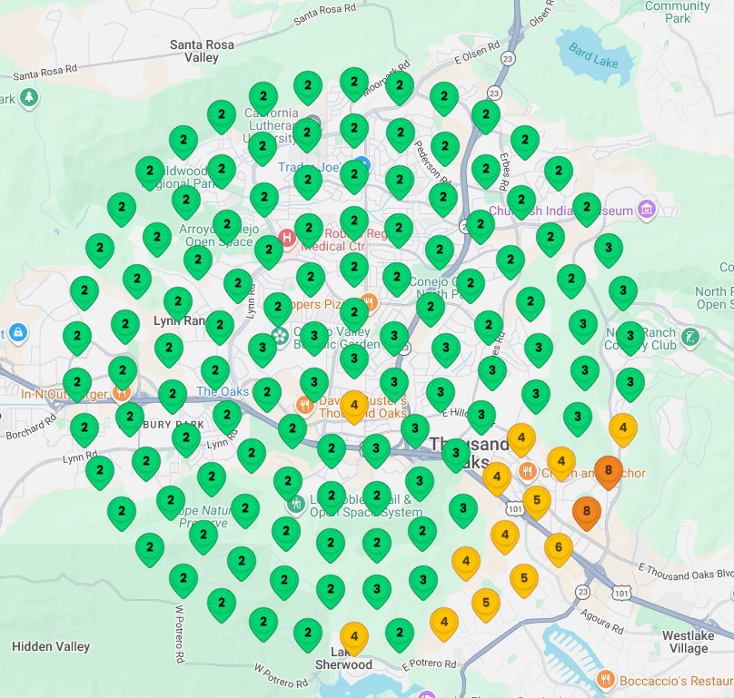 Thousand Oaks California med spa ranking after SEO optimization for medical spa