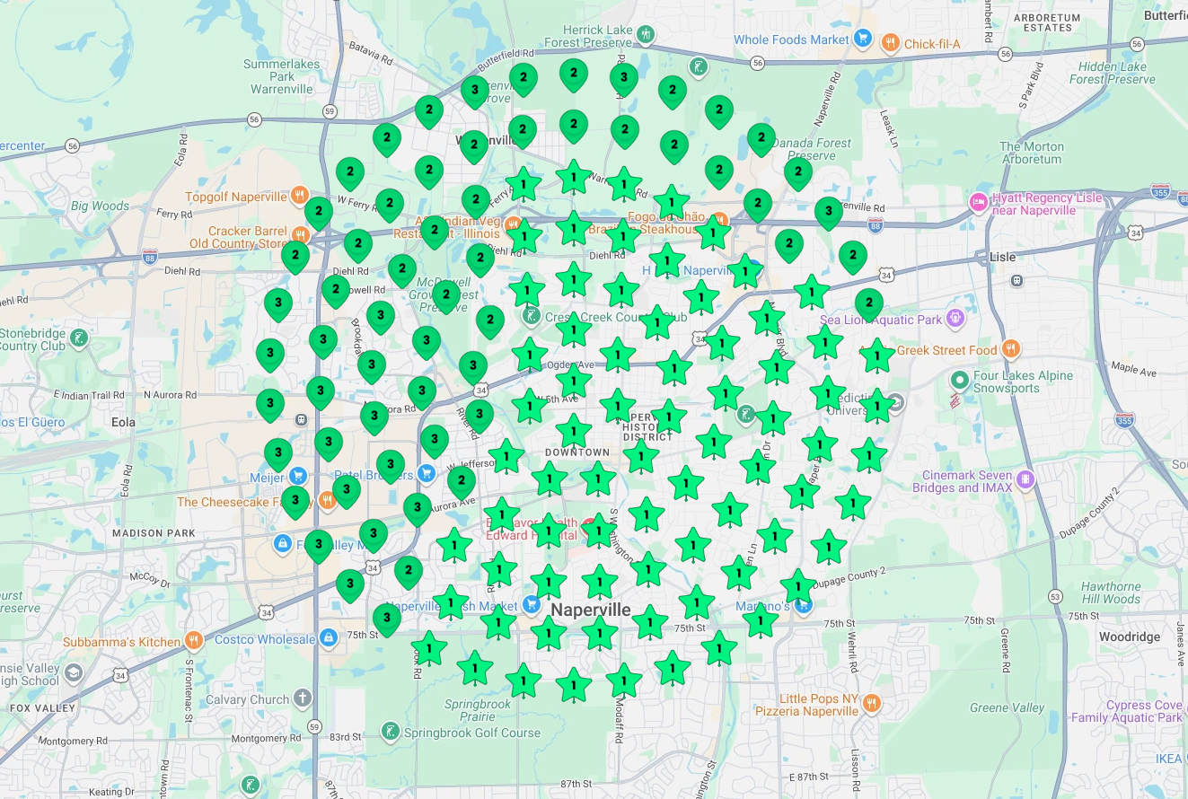 Naperville Illinois HVAC company ranking after SEO optimization for HVAC contractor